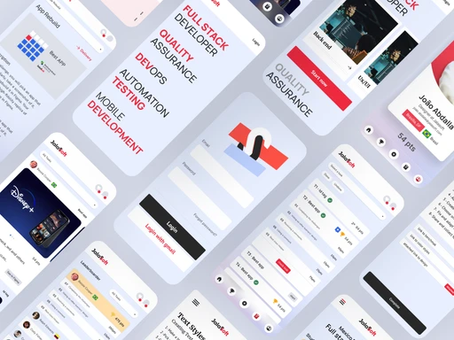 Mockup dos componentes do design system Jalasoft